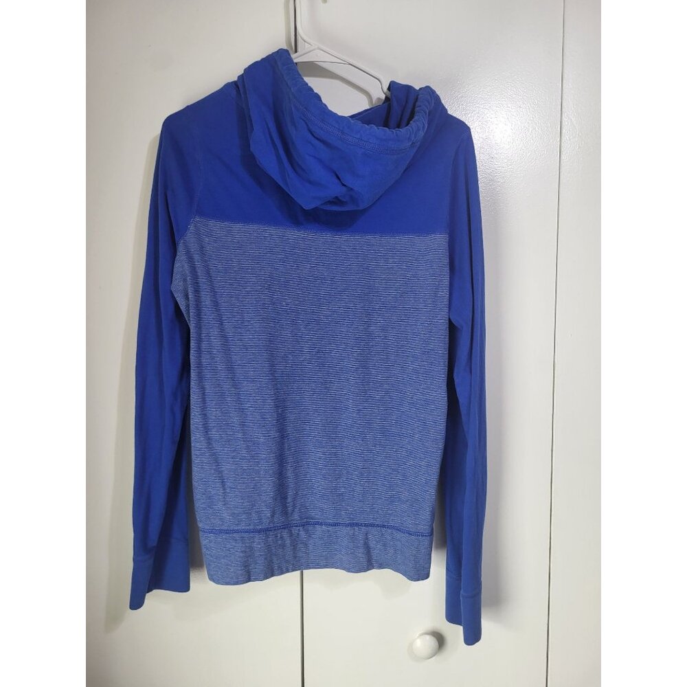 ABERCROMBIE & FITCH Men's Small Blue Pullover Hooded Shirt Muscle Fit y2k preppy - Picture 2 of 9
